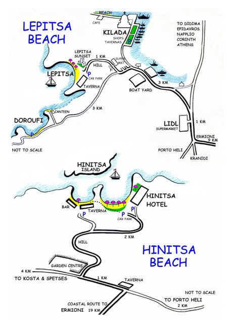 Beaches of Lepitsa and Hinitsa